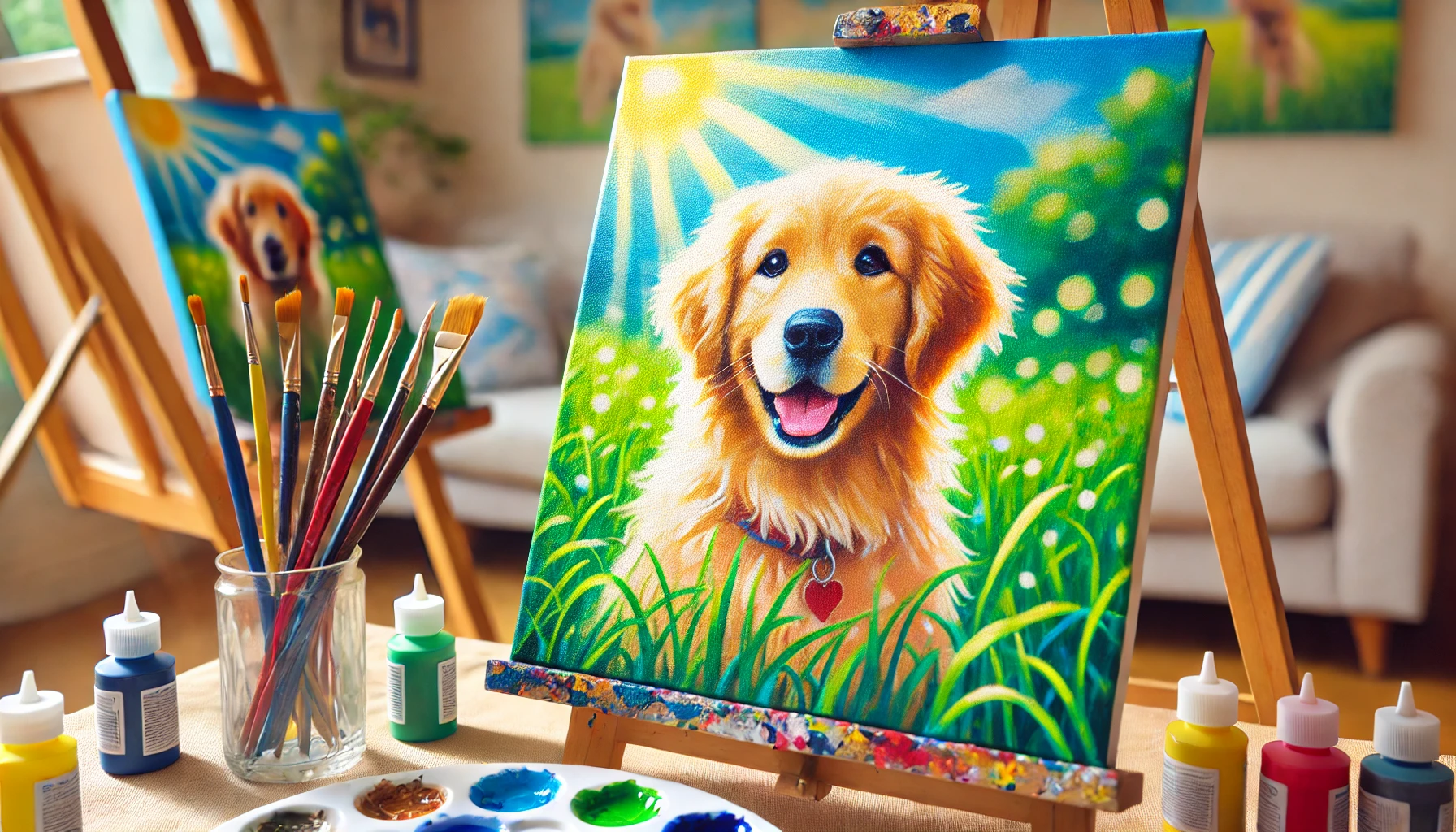 paint your pet student artwork